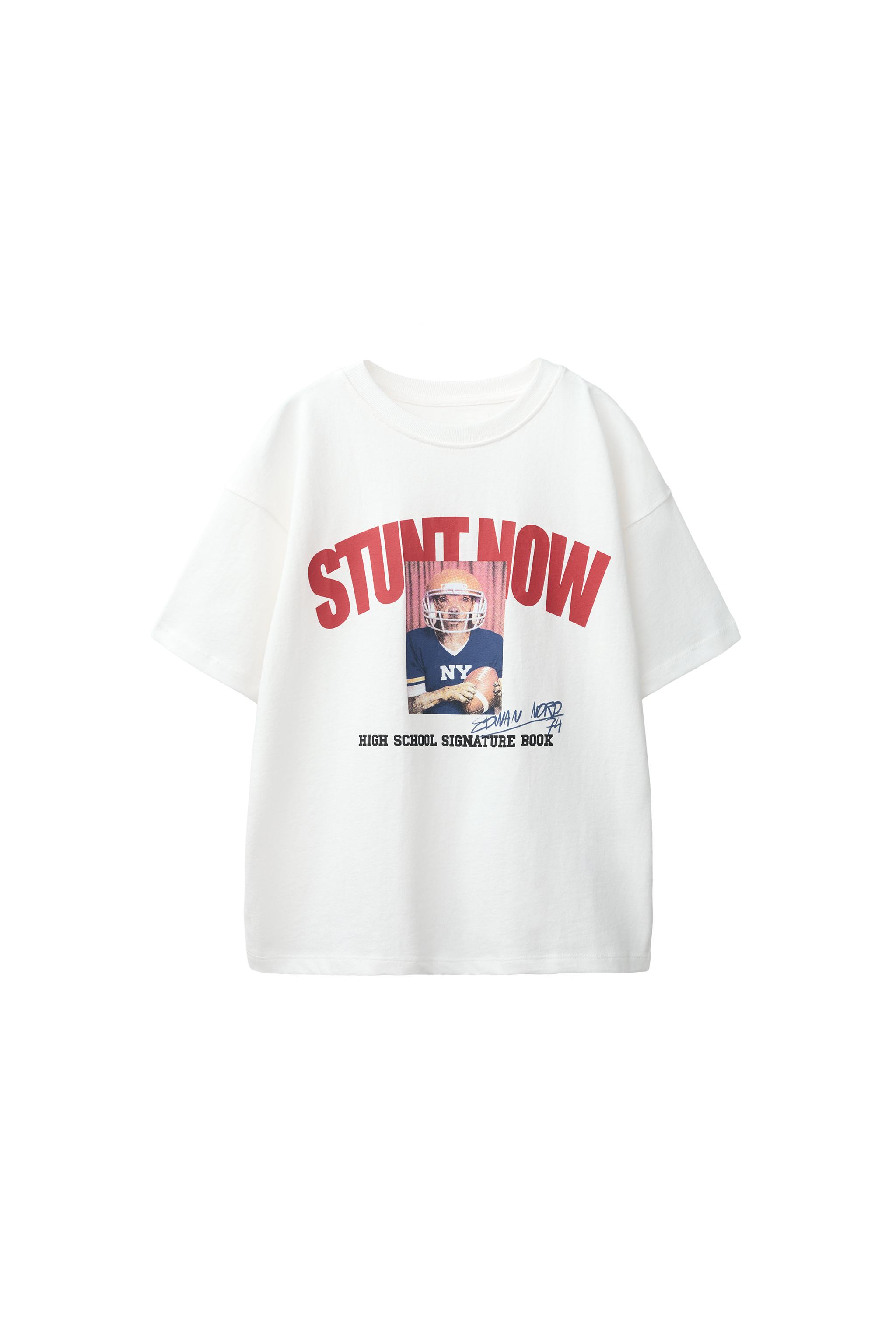 アニマルモチーフ アメリカンフットボールTシャツ - オフホワイト