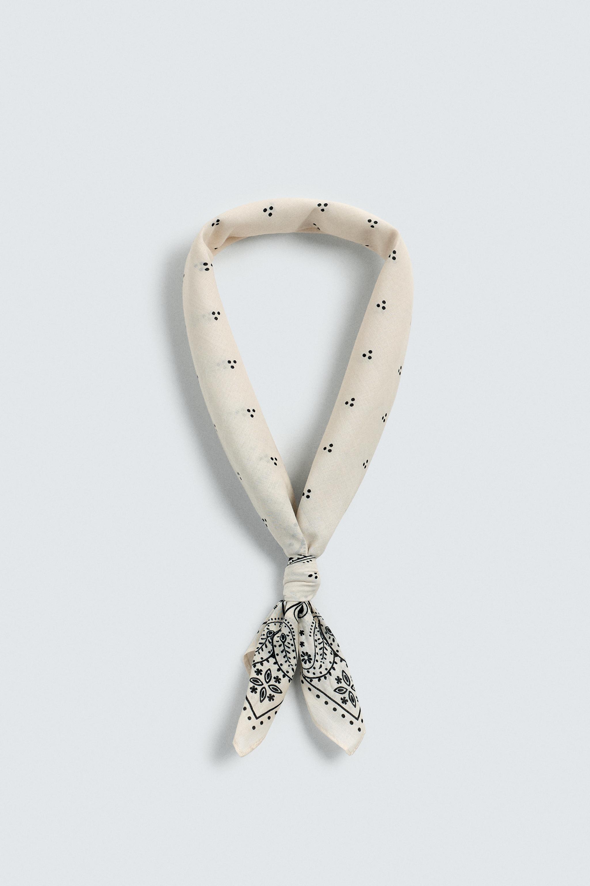 ペイズリー柄バンダナ - エクリュ | ZARA Japan / 日本