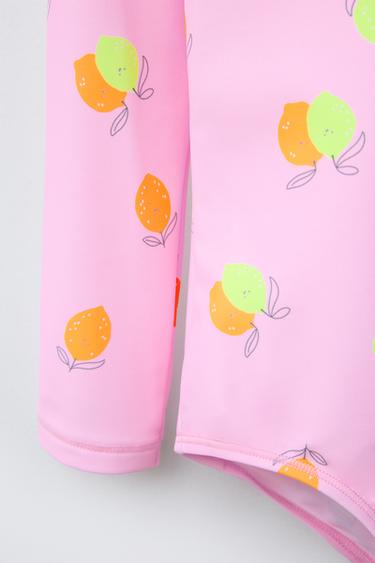 2-6 YEARS/ LEMON PRINT SWIMSUIT - Pink by Zara - Image 3