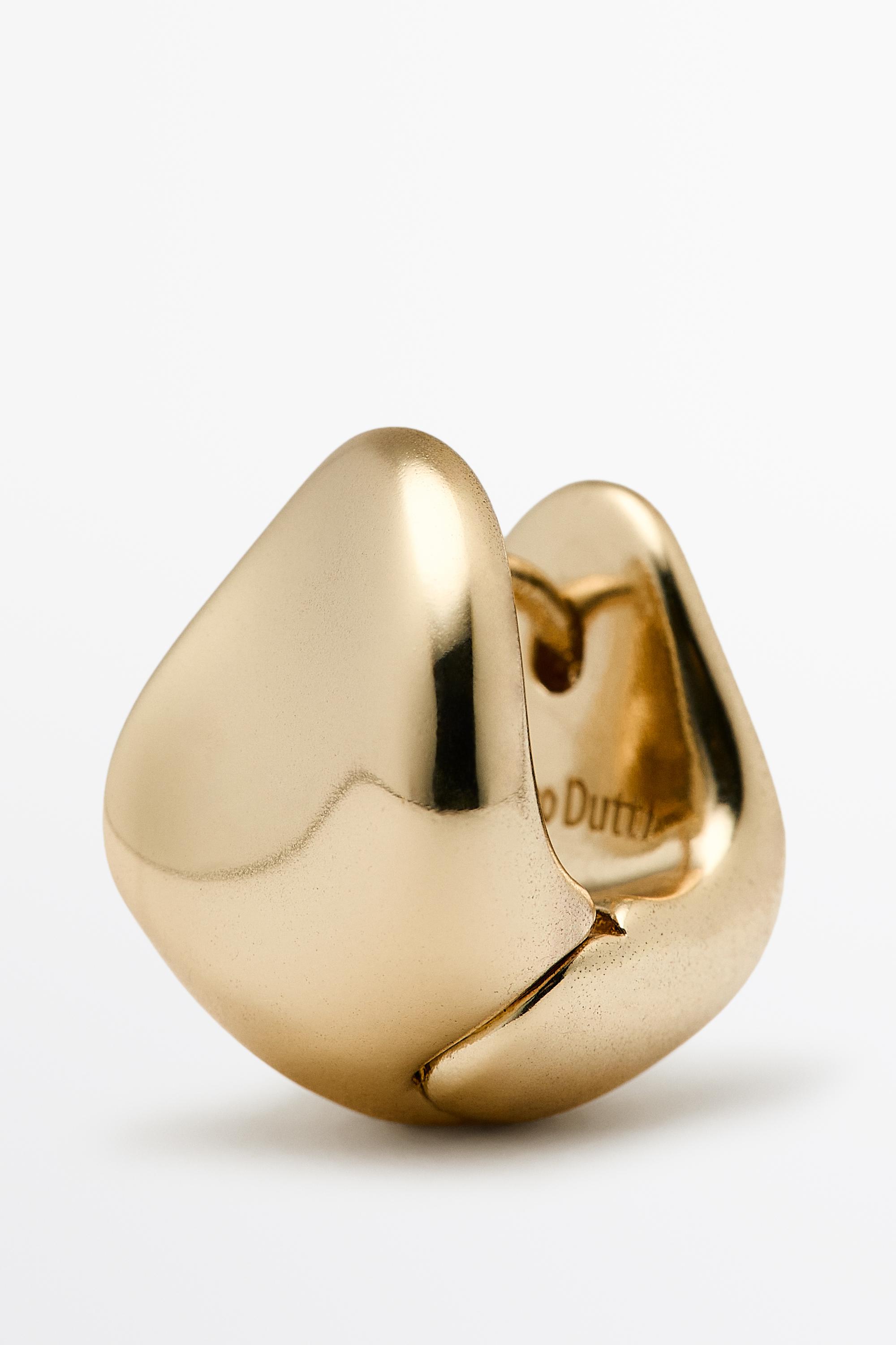 XS Bold Hoop Earrings — Golden