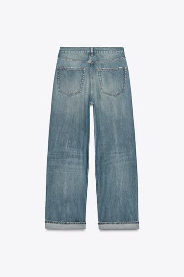 ZW COLLECTION MID-WAIST BAGGY JEANS - Blue by Zara - Image 2