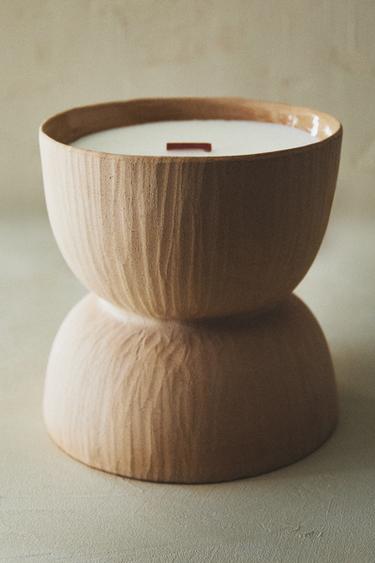 (1.025 KG) SACRED WOODS SCENTED CANDLE - Beige by Zara - Image 1