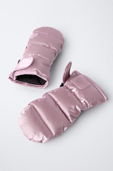 METALLIC WINDPROOF SKI COLLECTION MITTENS - Pink by Zara - Image 1