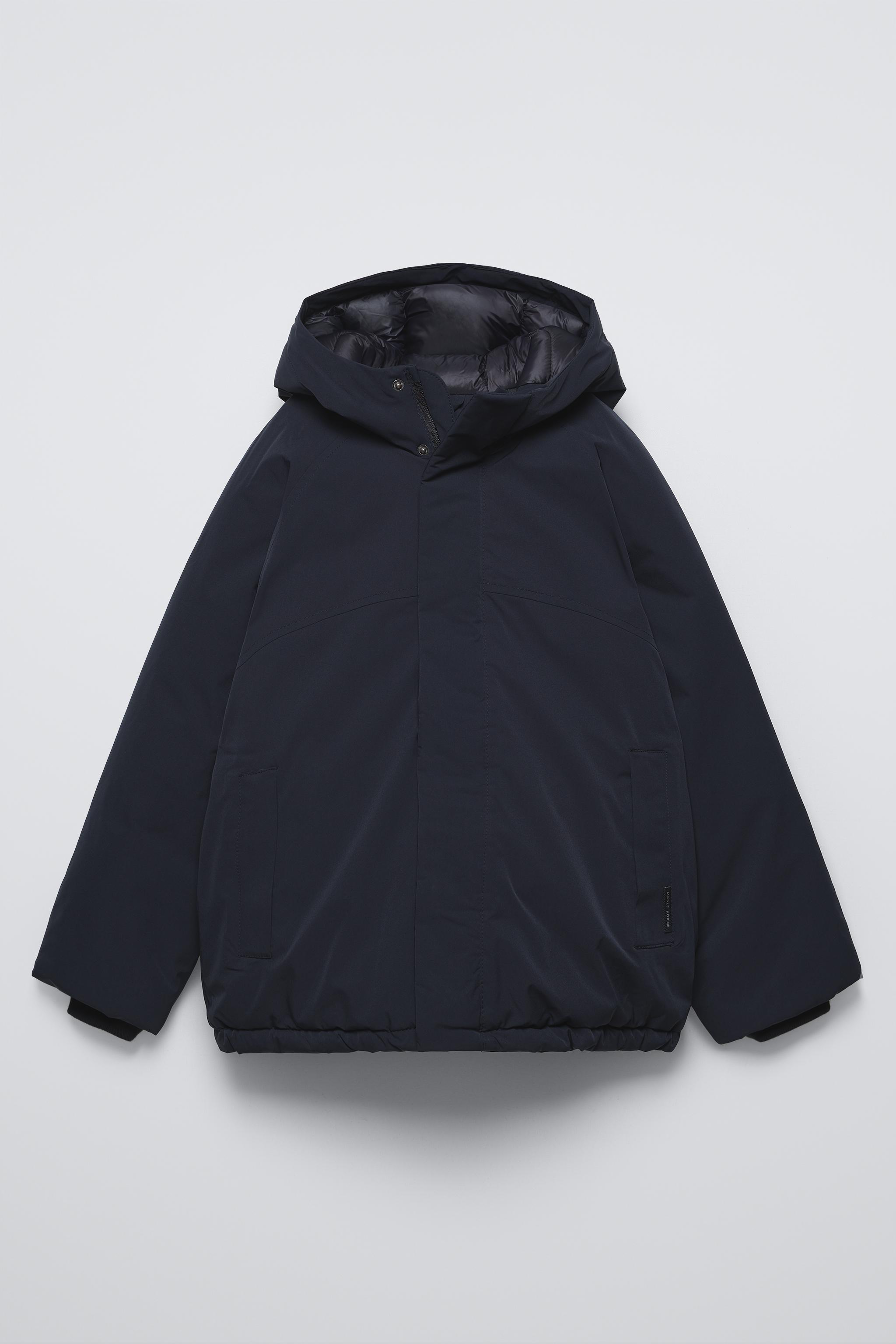 Zara Water Repellent Jacket Navy Blue Kids