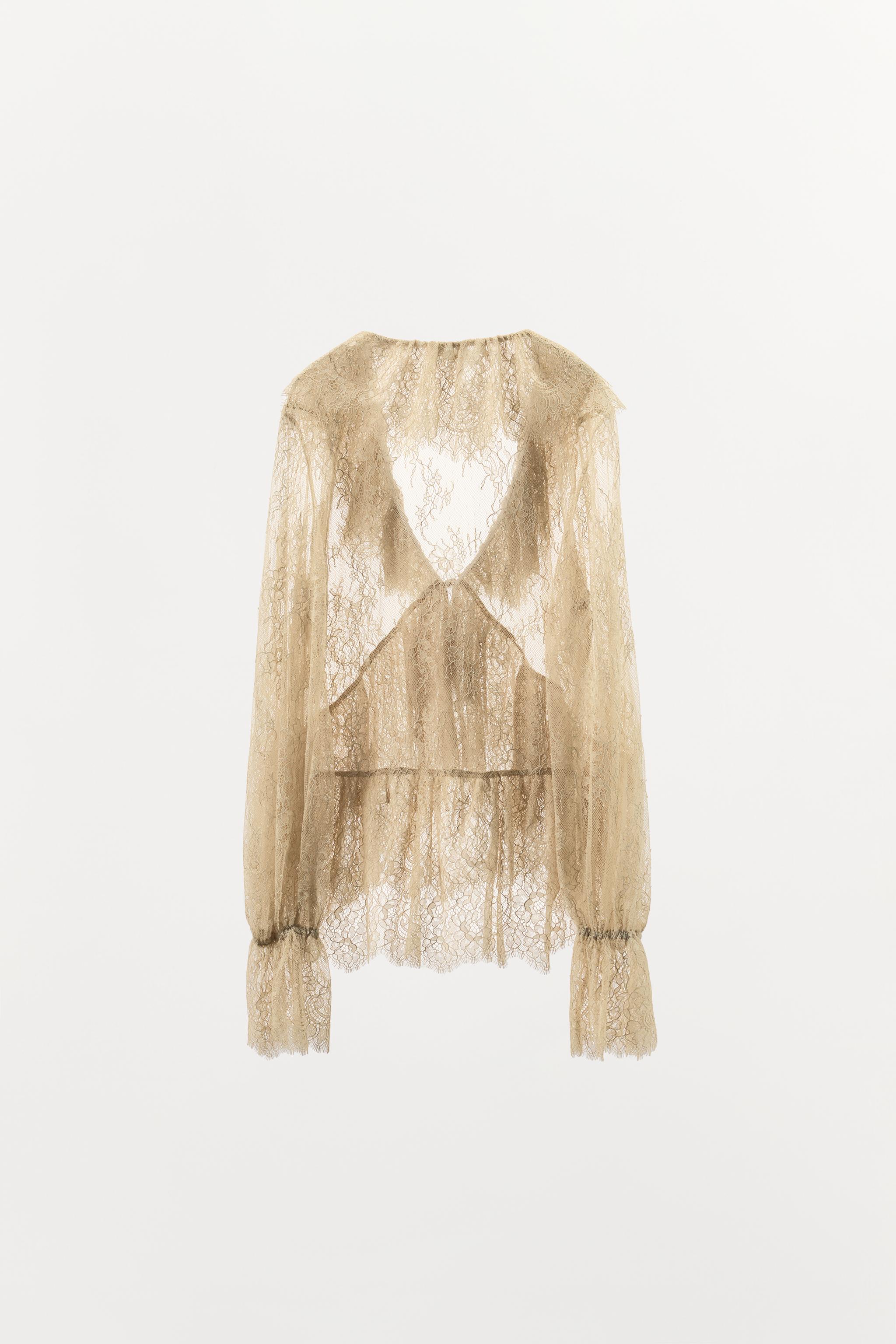 ZW COLLECTION LIMITED EDITION LACE RUFFLE SHIRT