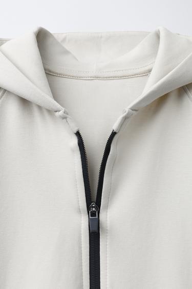 INTERLOCK SPORTY JACKET - Ecru by Zara - Image 2