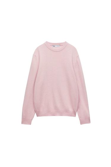 WOOL BLEND KNIT SWEATER