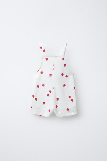 SALOPETTE COURTE POMMES - Blanc cassé de Zara - Image 1
