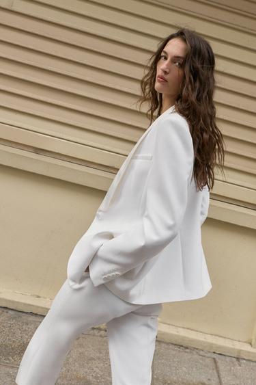 BLAZER SMOKING SET - Blanc cassé de Zara - Image 6