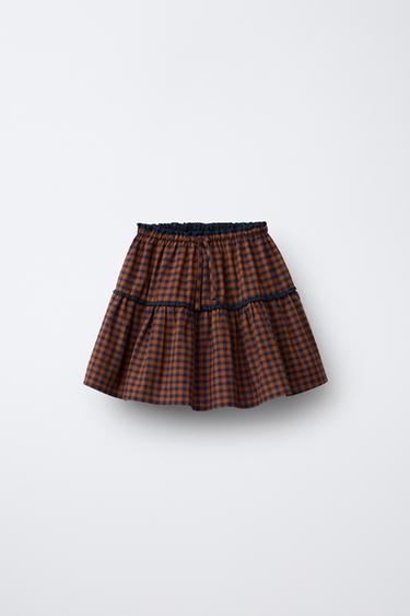 FALDA BERMUDA CUADROS - Caldero de Zara - Imagen 0
