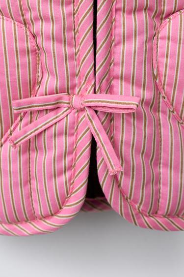 STRIPED COMBINATION WAISTCOAT - Pink by Zara - Image 3