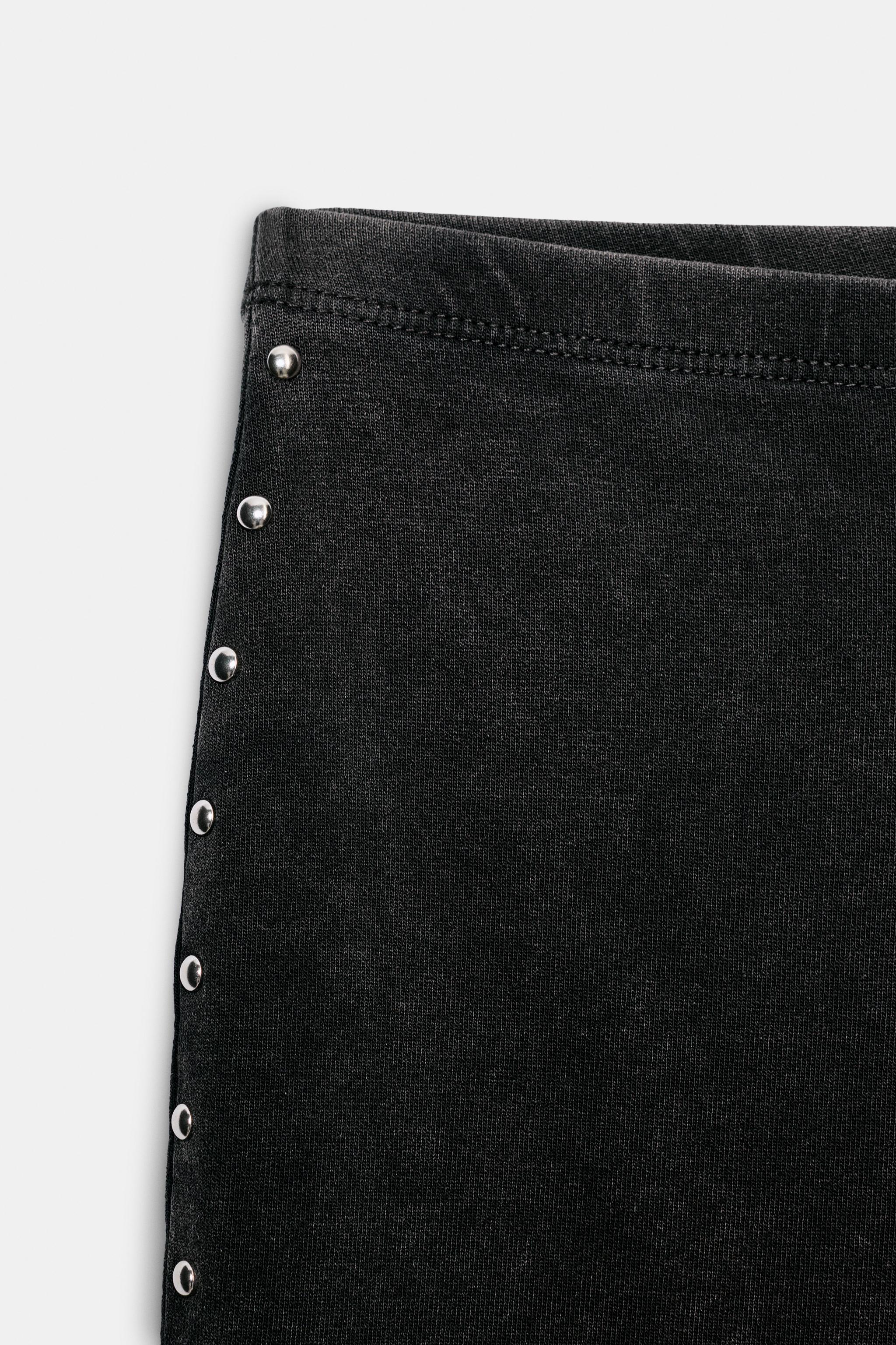 PANTALON FLARE LAVÉ CLOUS