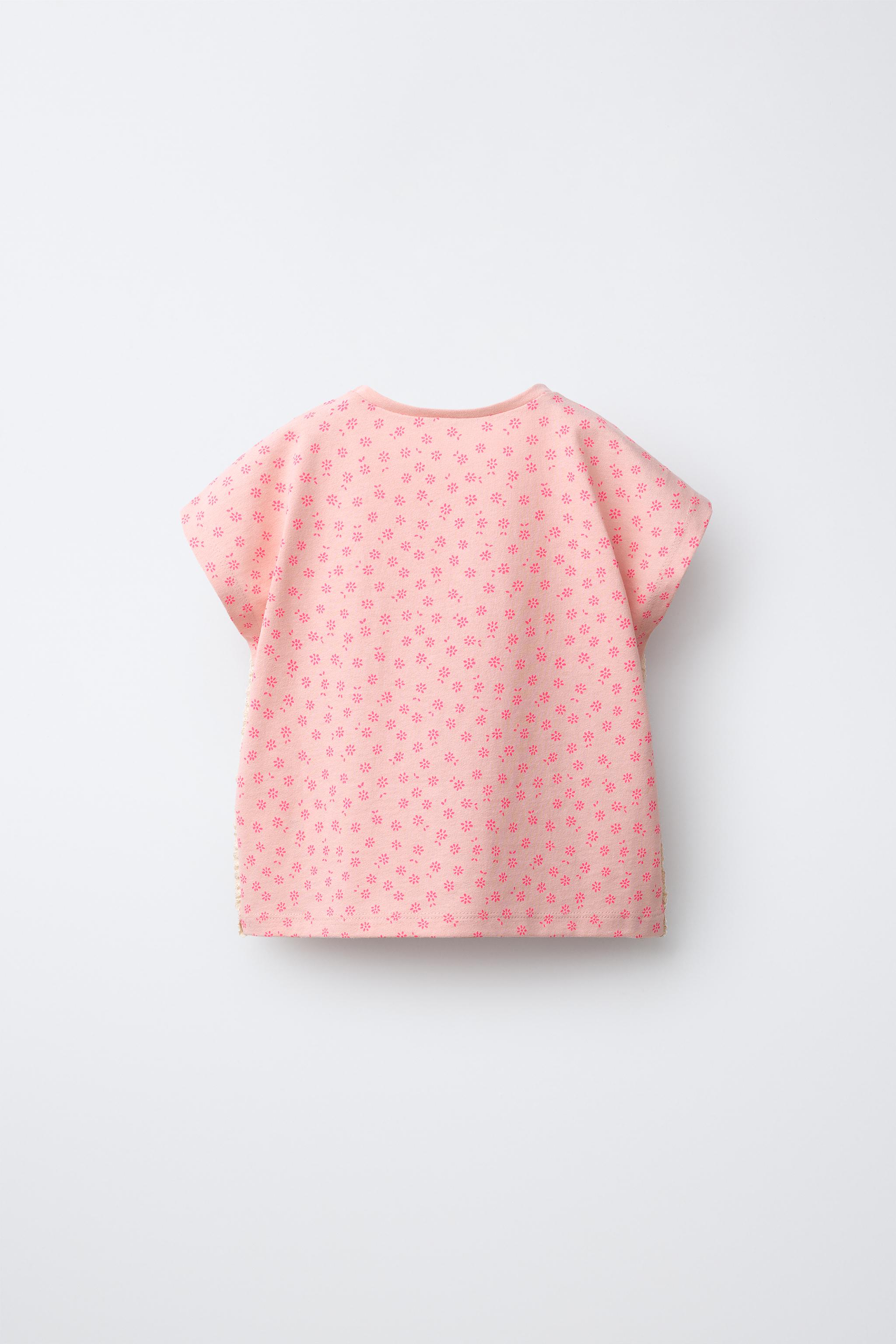 T-SHIRT IMPRIMÉ DENTELLE