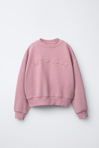 PATCH SWEATSHIRT - Pink by Zara - Image 0