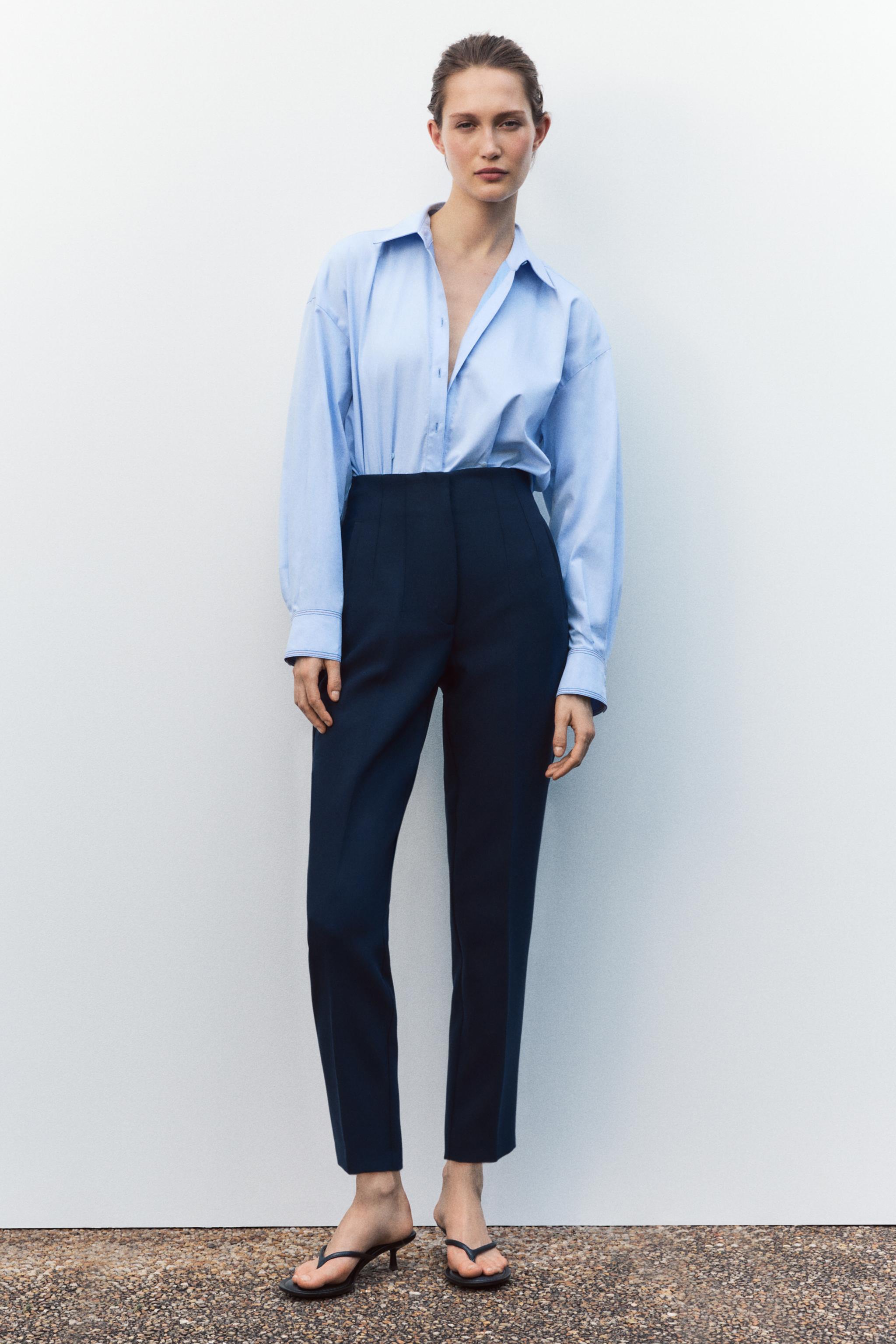 ハイウエストパンツ - オフホワイト | ZARA Japan / 日本