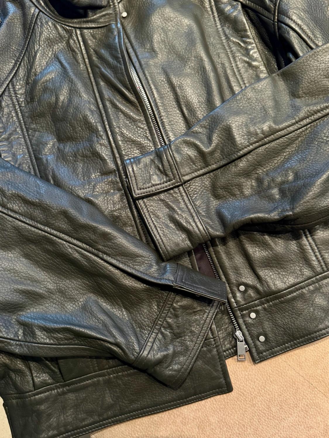 ZW COLLECTION LIMITED EDITION LEATHER BOMBER JACKET - Image 8