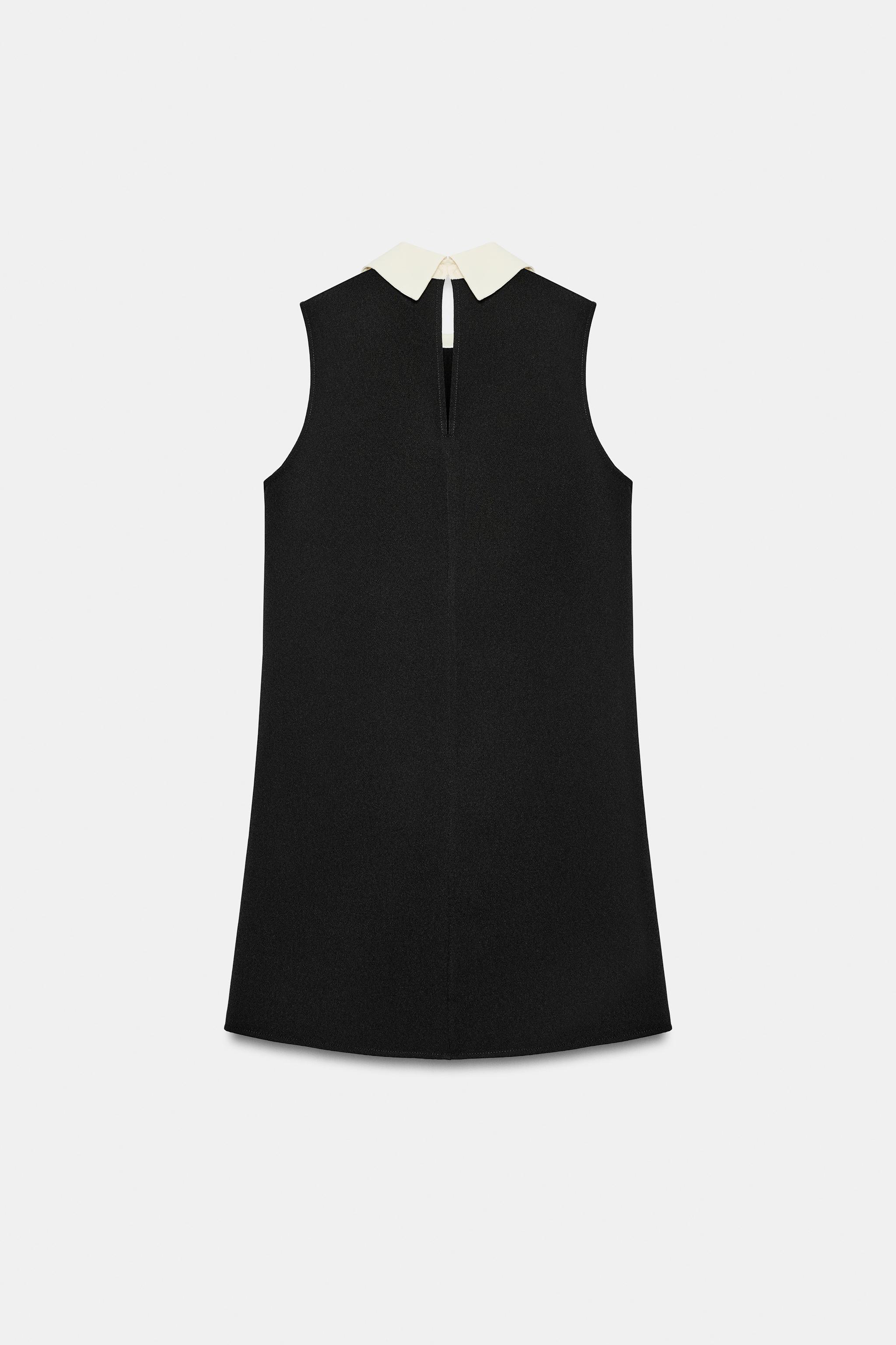 Женские платья Zara FROG FASTENING SHORT DRESS — фото 8