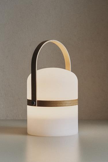 CORDLESS TABLE LAMP WITH HANDLE - White by Zara