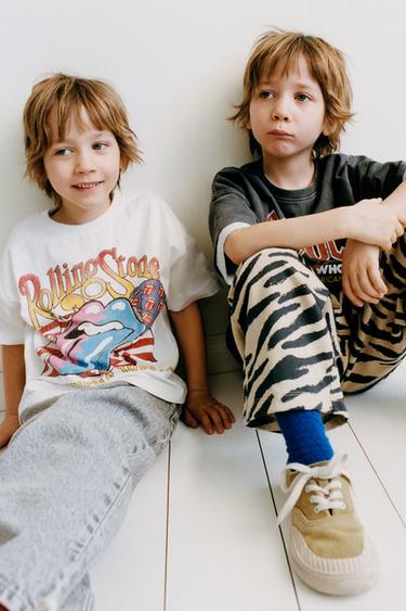 CAMISETA ESTAMPADA ROLLING STONES © - Blanco de Zara