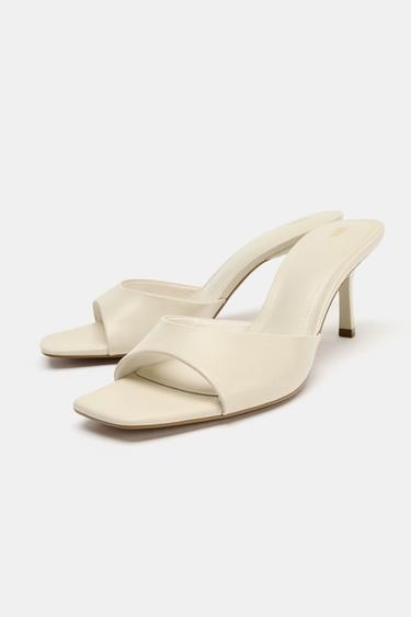 SANDALES À TALONS - Blanc écru de Zara - Image 2