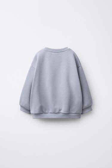 SWEAT POCHE CŒUR - Bleu de Zara - Image 1