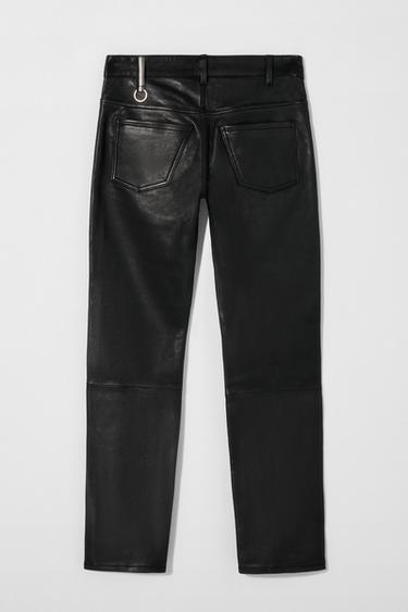 PANTALON EN CUIR BOBBY GILLESPIE X ZARA Noir ZARA France