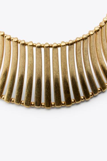 COLLIER CHOKER PIÈCES MÉTALLIQUES - Doré de Zara - Image 2