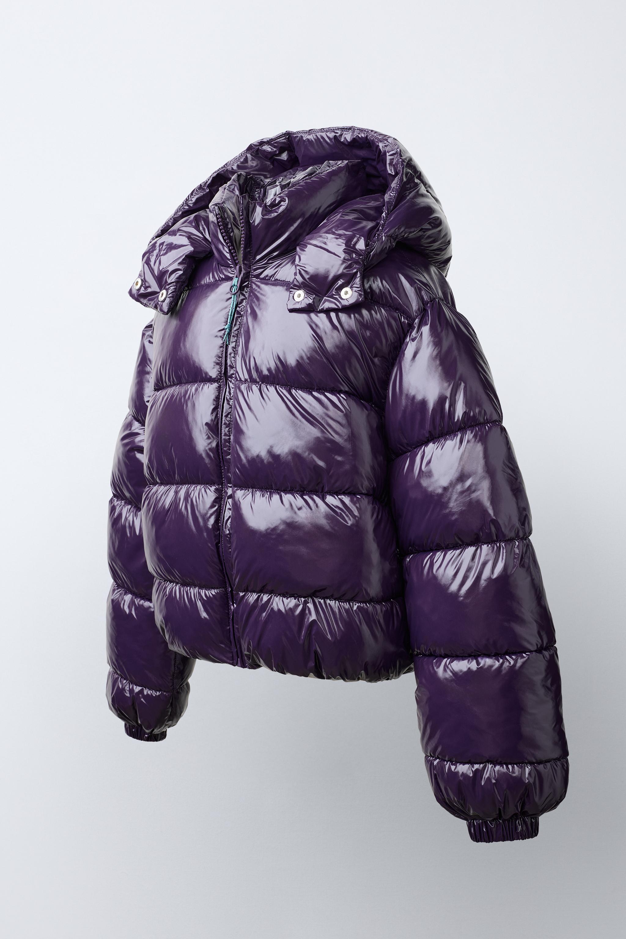 BLOUSON REMBOURRÉ CAPUCHE BRILLANT