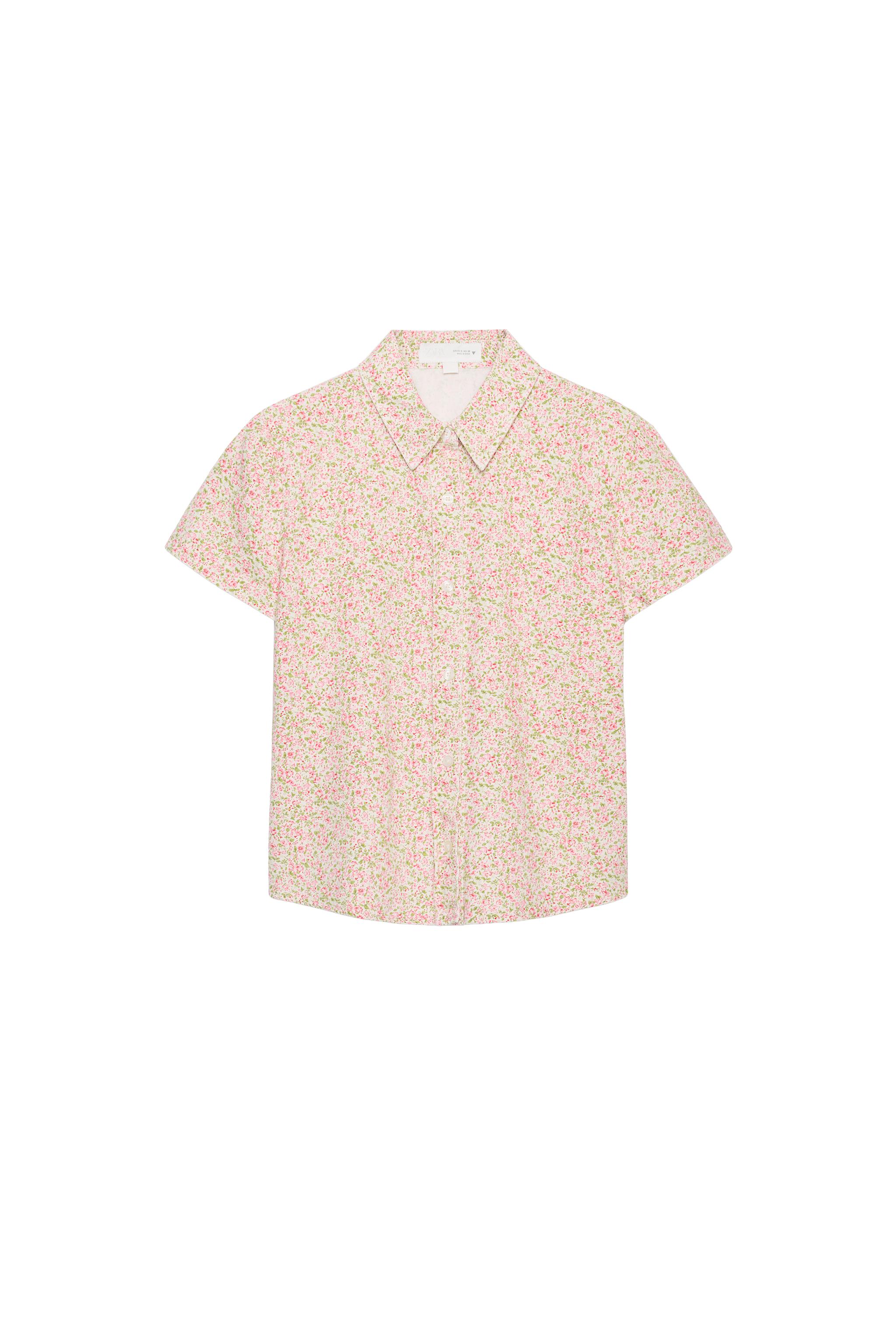 SHORT SLEEVE FLORAL SHIRT