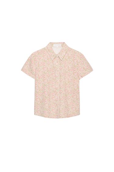 BLUMENHEMD MIT KURZEN ÄRMELN - Rosa von Zara
