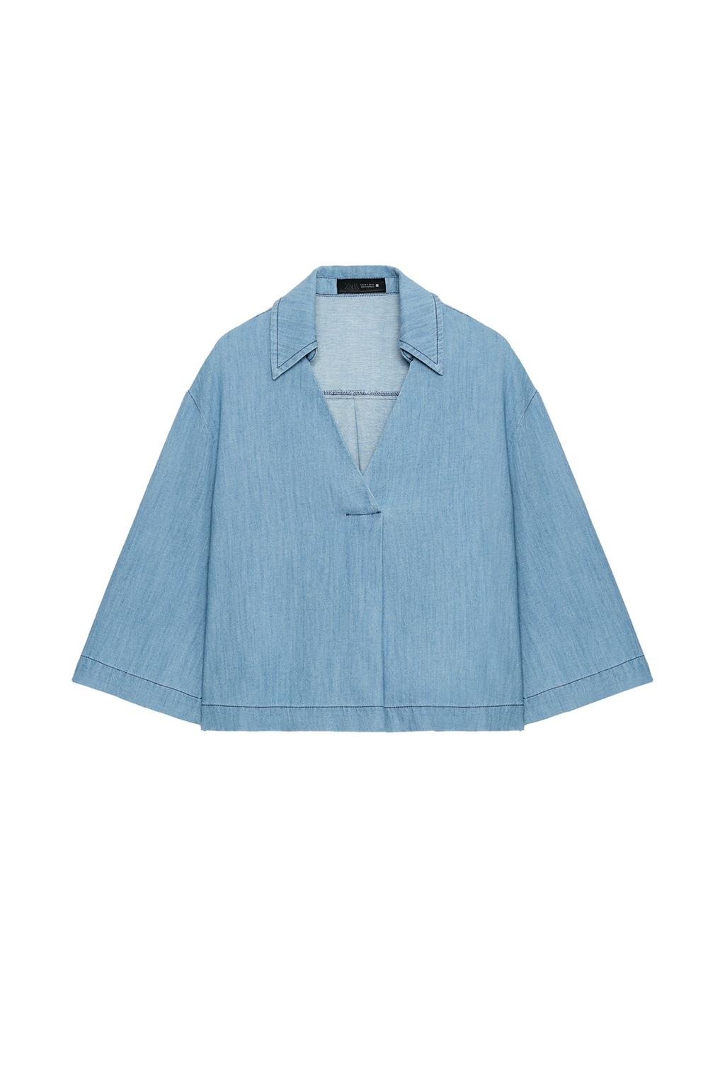 FLOWY V-NECK BLOUSE - image 3