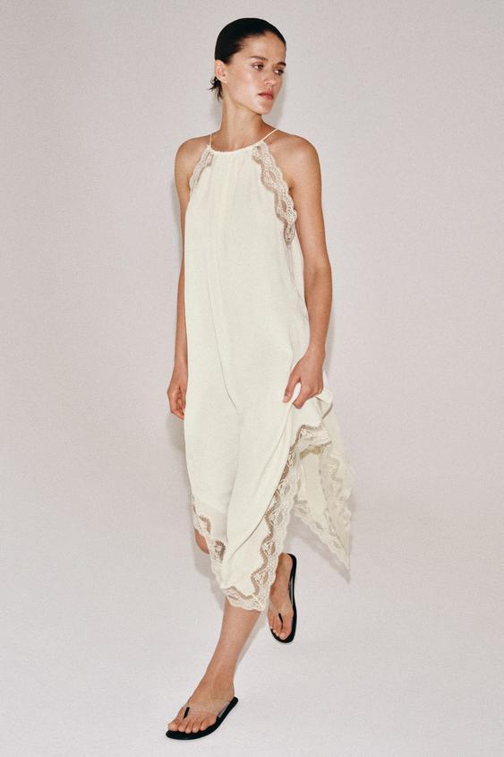 ZW COLLECTION COMBINATION LACE DRESS from Zara - $99.90