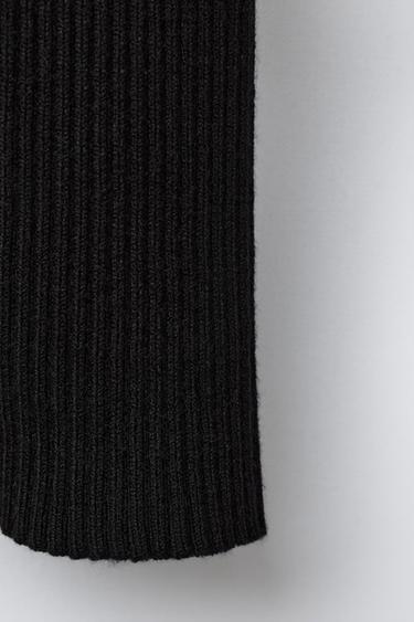 RIB KNIT LEGGINGS - Black by Zara
