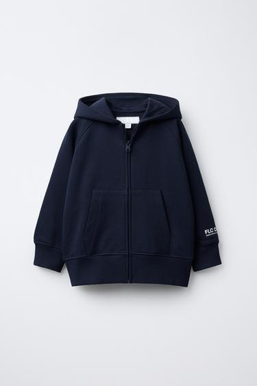 BASIC ZIP-UP SWEATSHIRT - Navy blue by Zara