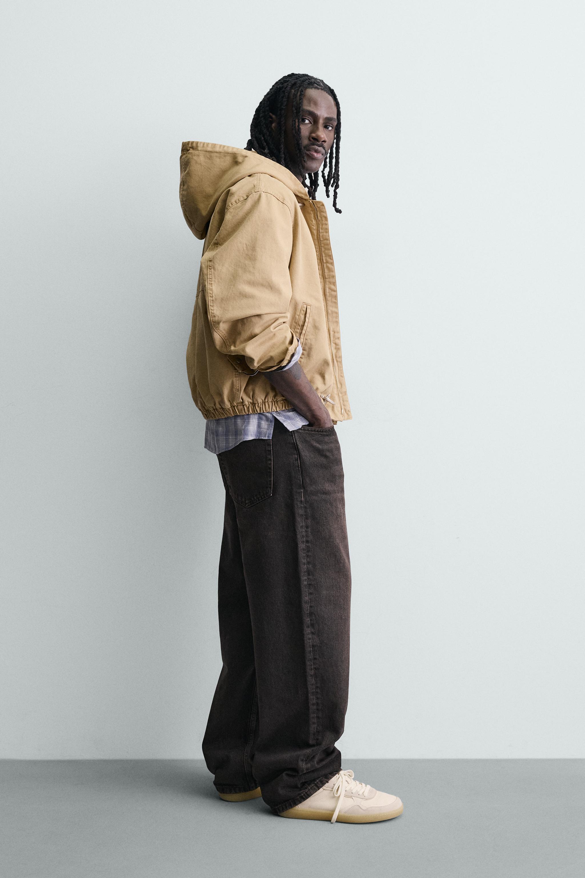 BLOUSON RELAXED FIT À CAPUCHE ET BRANDEBOURGS