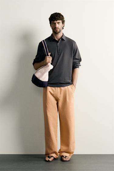 SOFT REGULAR FIT POLO SHIRT - Dark grey by Zara - Image 0