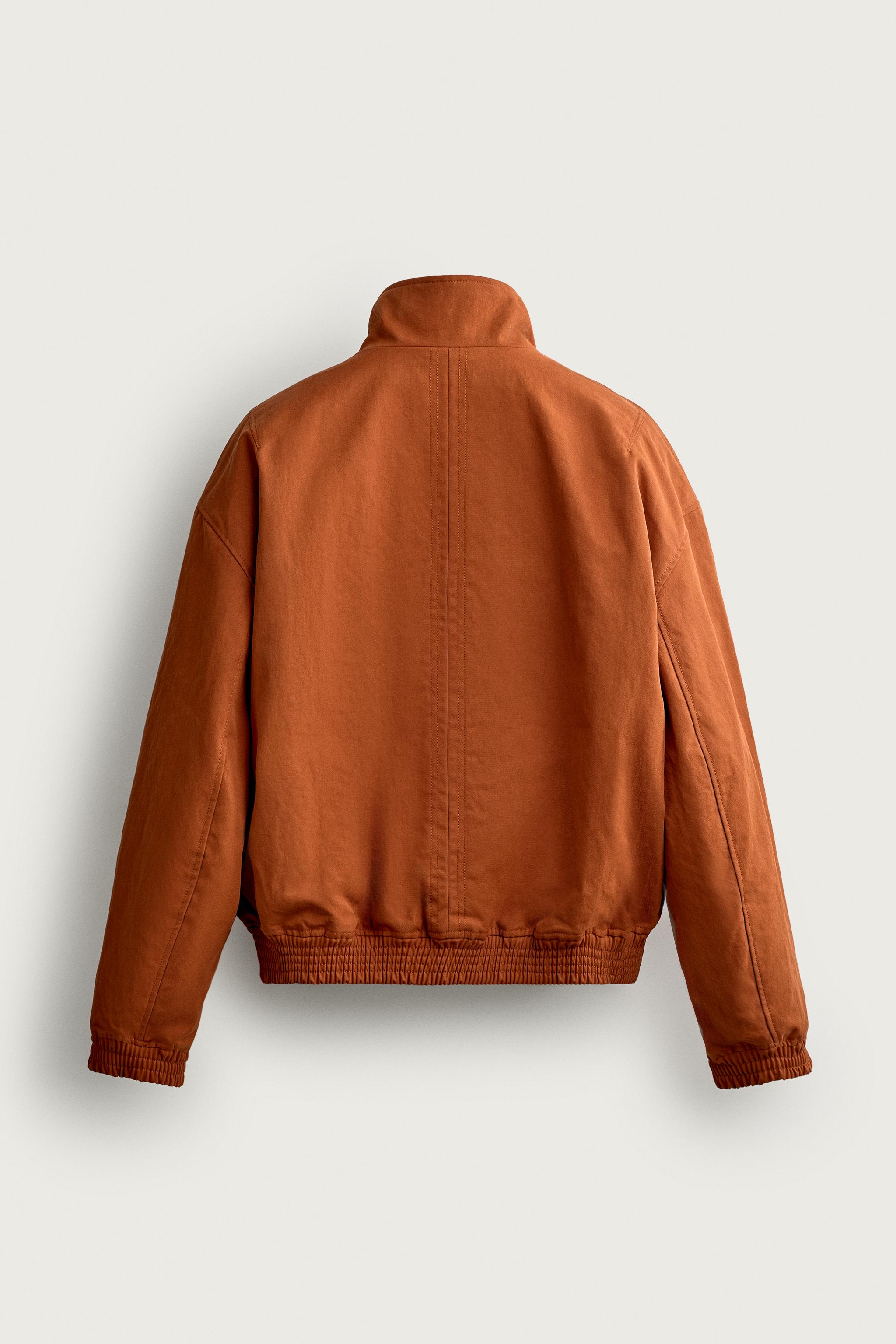 BLOUSON RELAXED FIT ZIPPÉ CONTRASTE