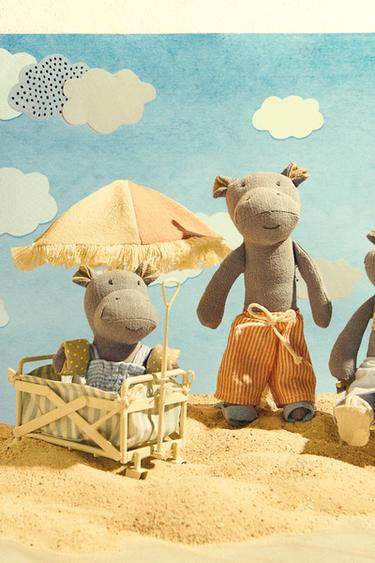 KNUFFELS VOOR KINDEREN MET NIJLPAARDFAMILIE (SET VAN 3) - Multicolour van Zara