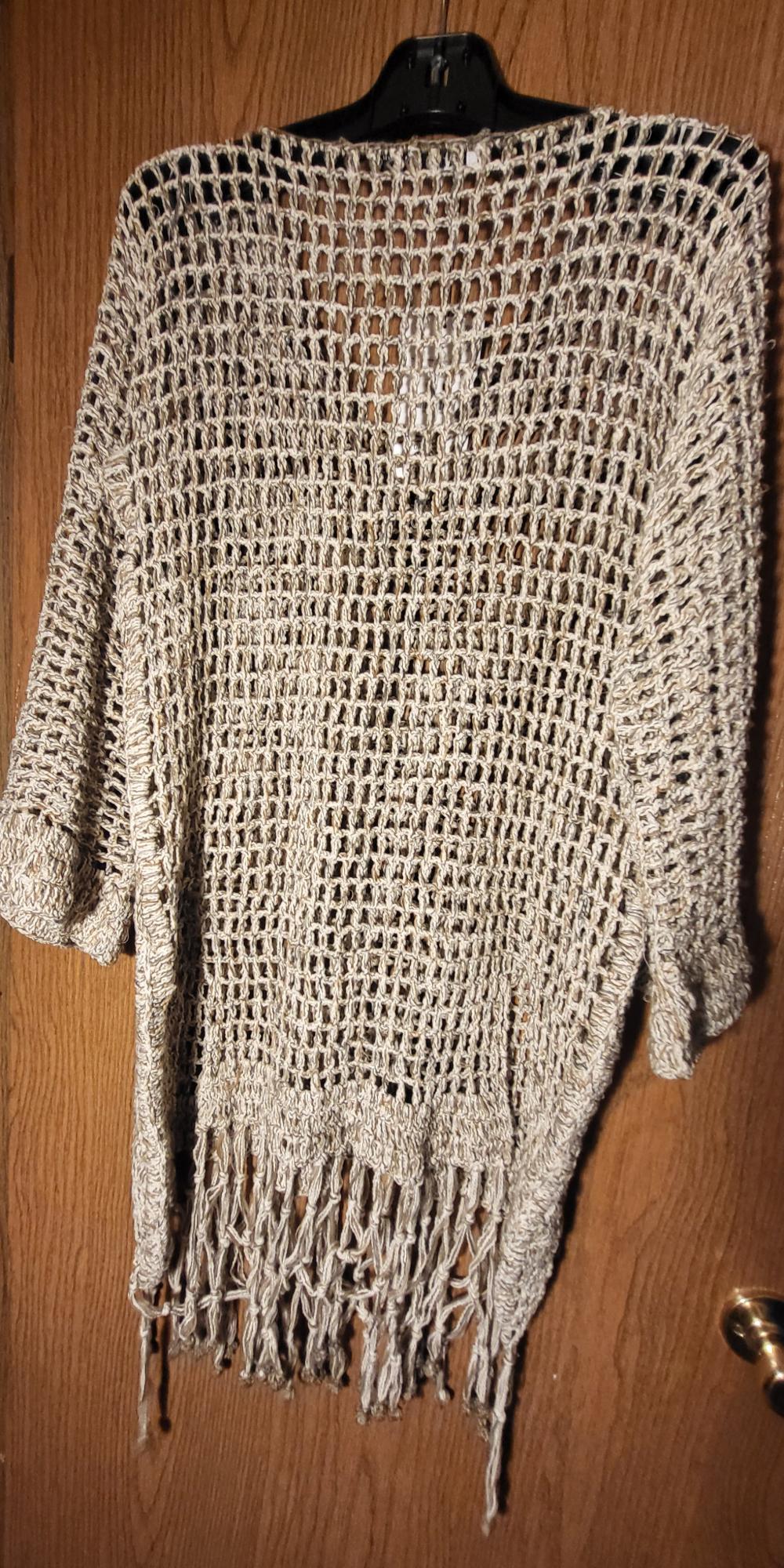 VESTIDO KAFTÁN CROCHET BORLAS - Image 2
