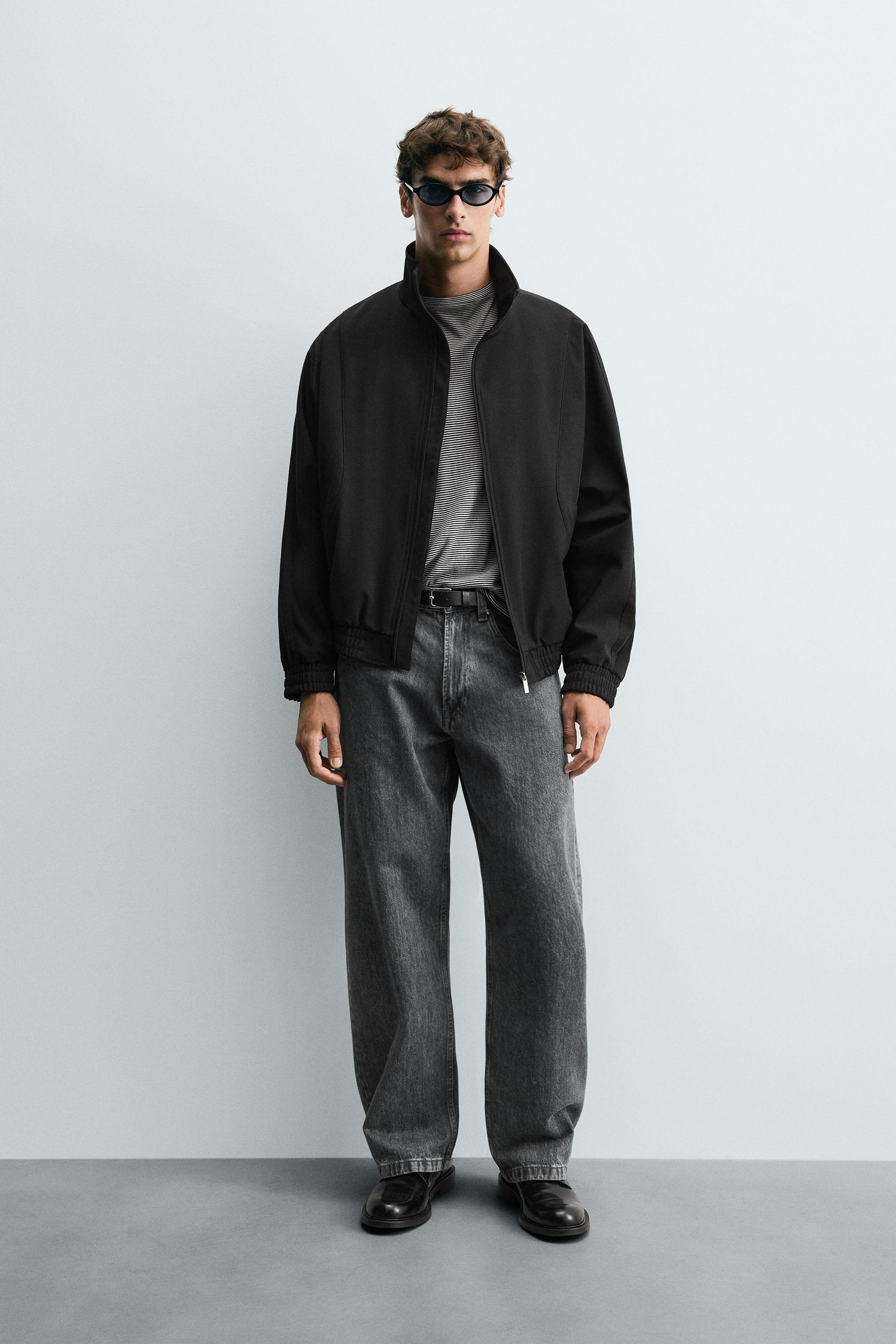 ZARA ORIGIN スエード トラッカー ジャケット ブラック XL ZARA ORIGIN スエード トラッカー ジャケット ブラック XL