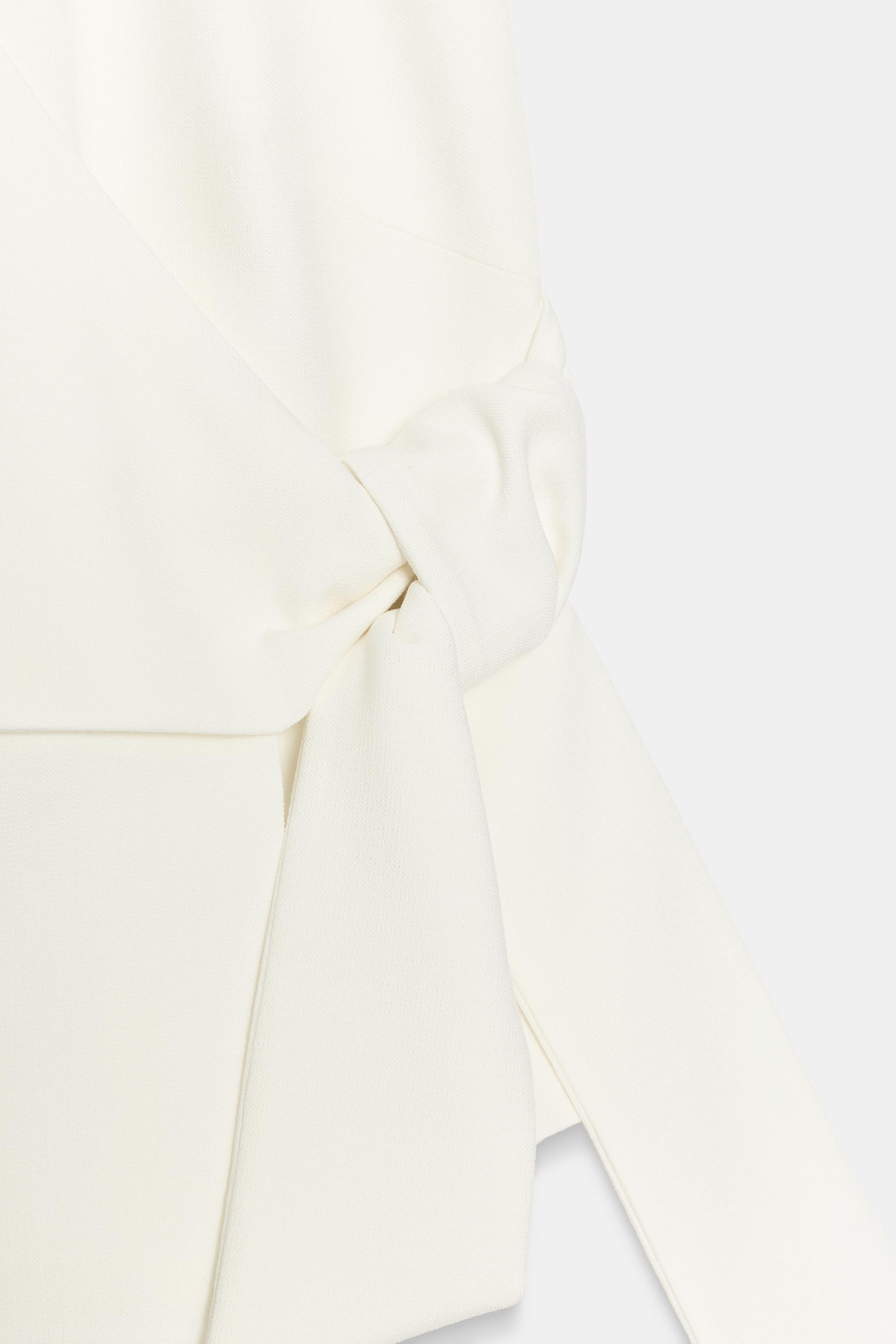 Женские жилеты Zara KNOTTED HALTER VEST — фото 8
