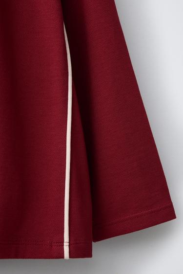 POLO PIQUÉ BRODÉ - Rouge de Zara - Image 3