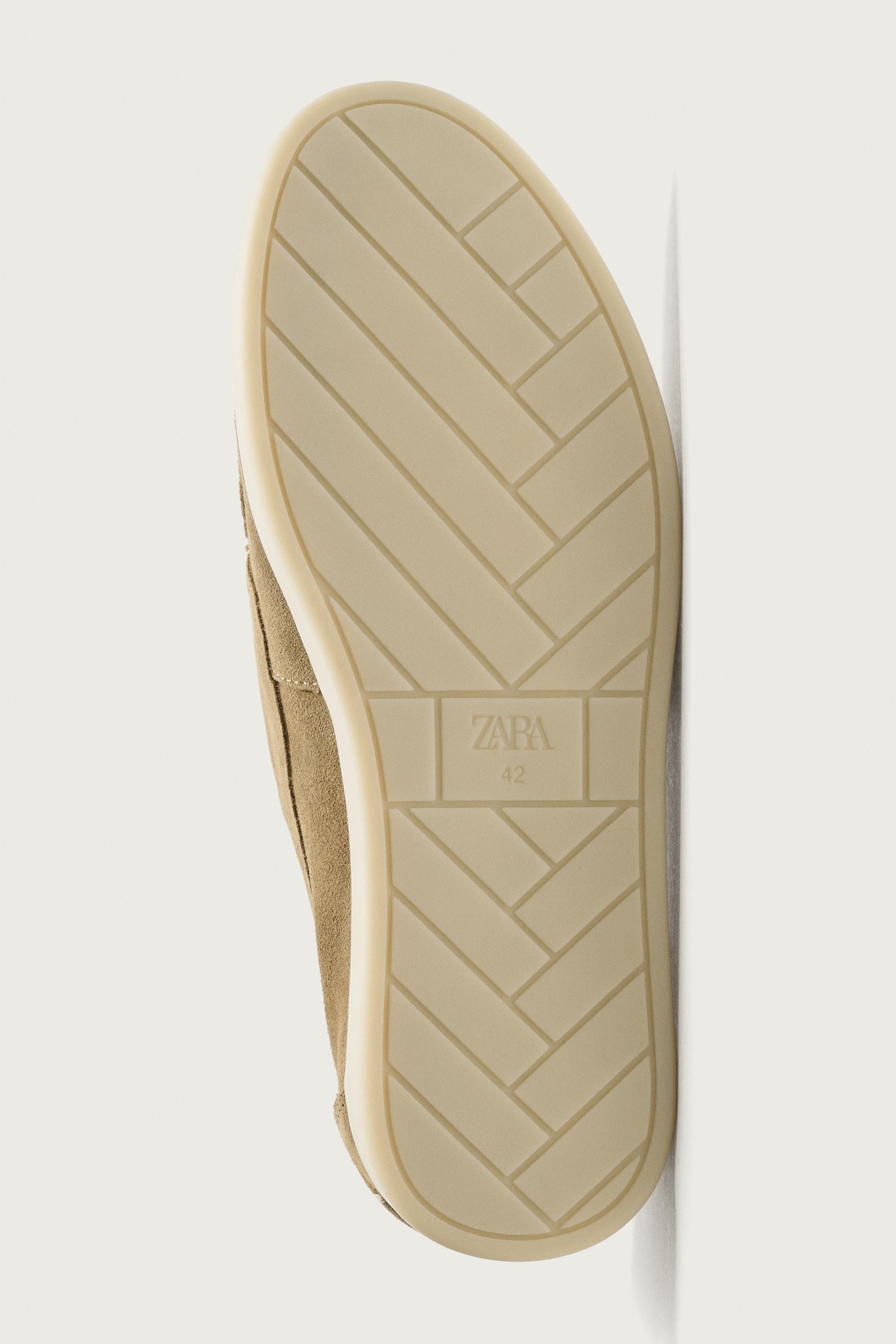 Обувь Zara LEATHER BOAT SHOES — фото 7