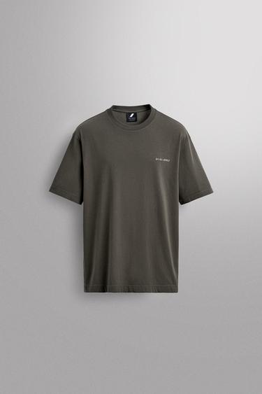 SEOUL RUNNING T-SHIRT - Grey green by Zara