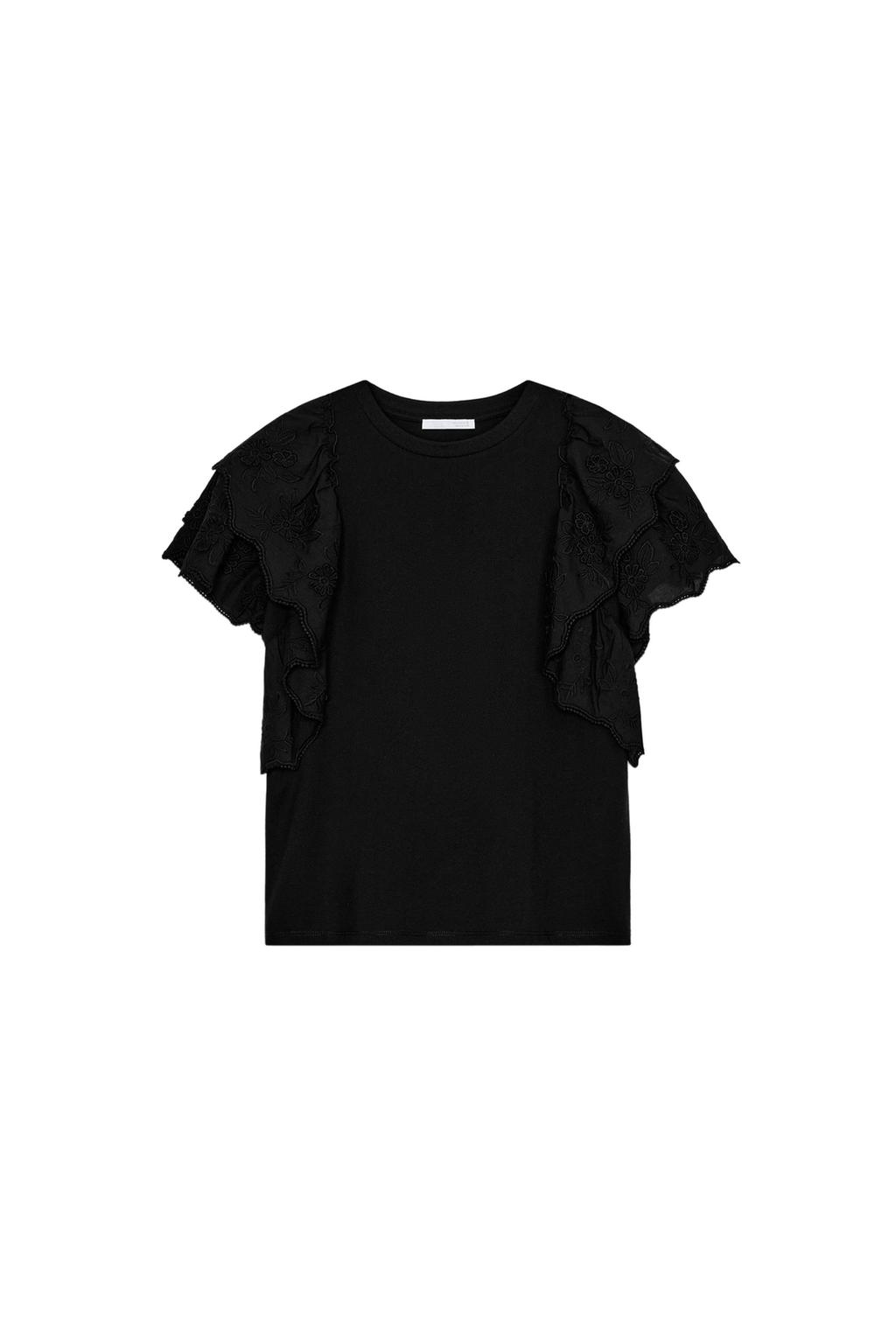 RUFFLE SHORT SLEEVE TOP - image 3
