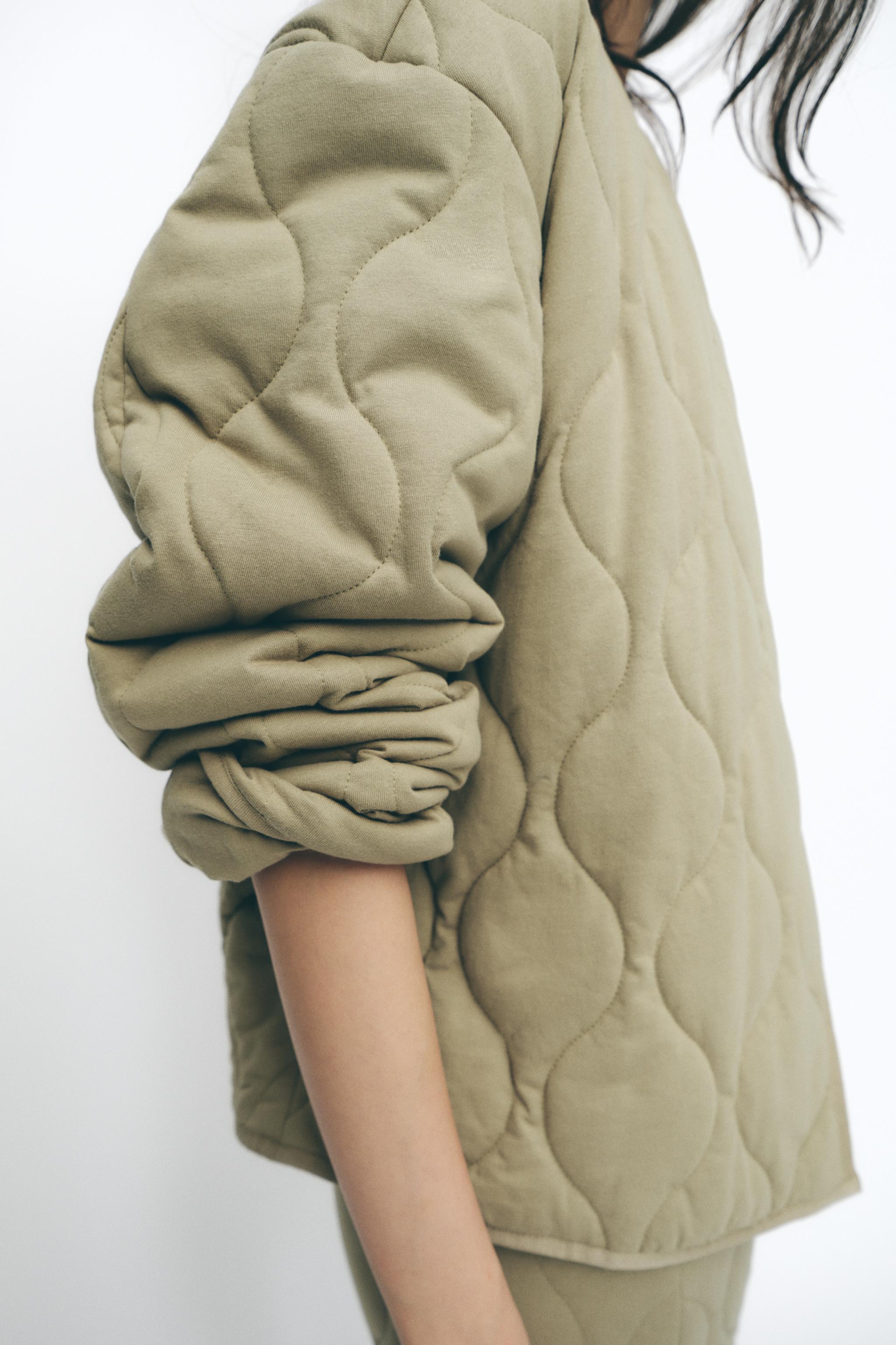 パフジャケット - ミディアムカーキ | ZARA Japan / 日本