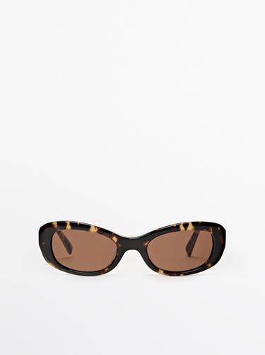Zara Oval sunglasses - Brown