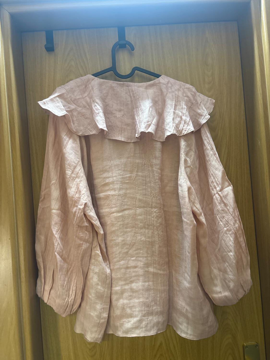 ZW COLLECTION SHIRT WITH RUFFLED COLLAR - Image 3