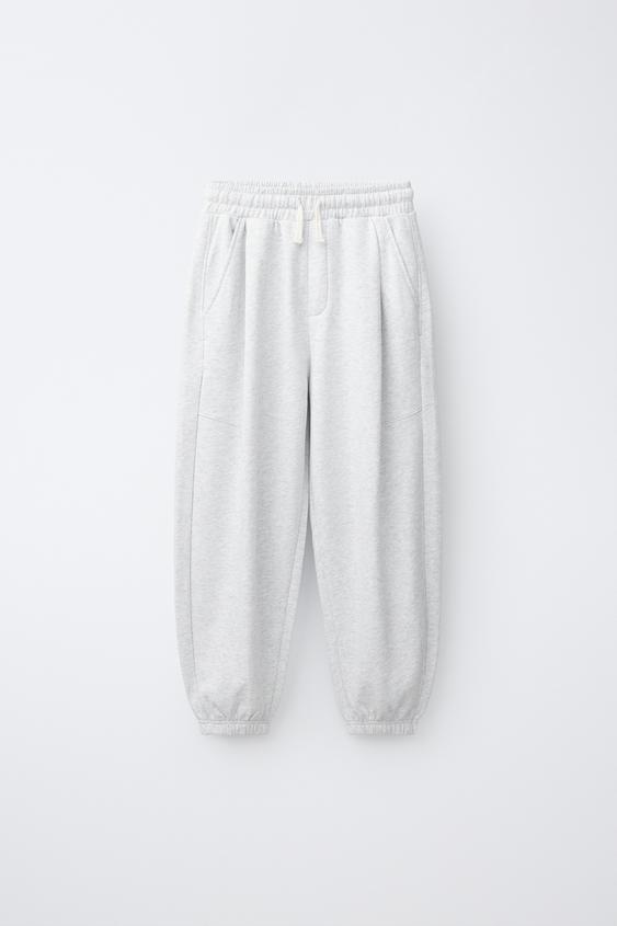 STRAIGHT PLUSH TROUSERS - Grey marl de Zara - Imagen 0