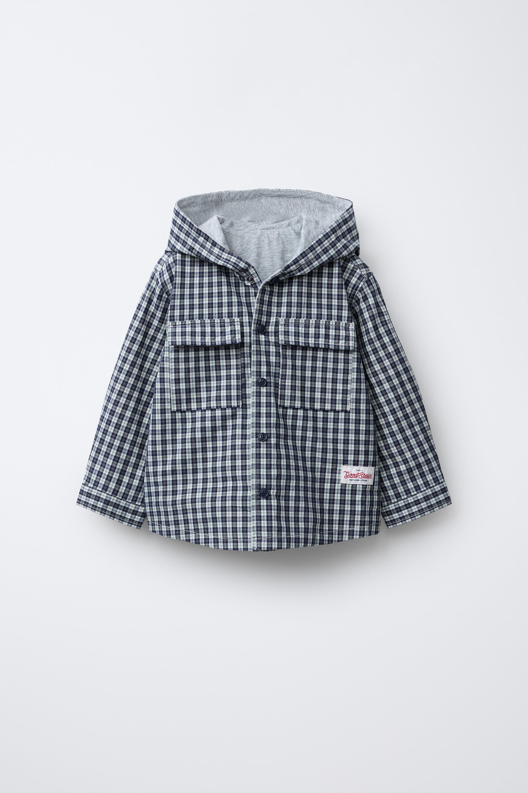 PLAID HOODIE OVERSHIRT